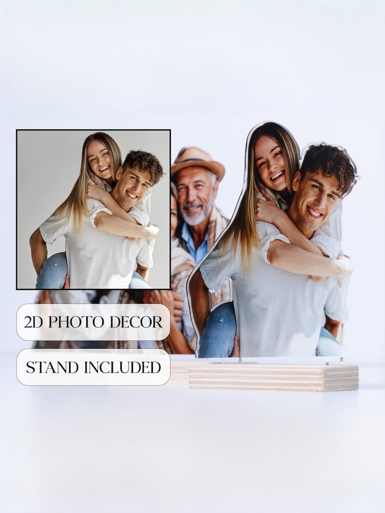 Personalized Acrylic Photo Silhouette Decoration